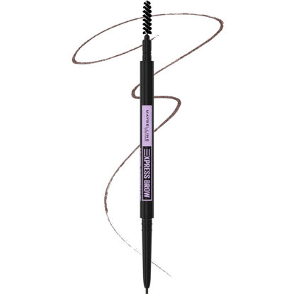 Picture of Maybelline New York Brow Ultra Slim Defining Eyebrow Makeup Mechanical Pencil With 1.55 MM Tip And Blending Spoolie For Precisely Defined Eyebrows, Deep Brown, 0.003 oz.