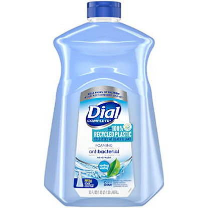 Picture of Dial Complete Antibacterial Foaming Hand Soap Refill, Spring Water, 52 fl oz