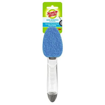 Picture of Scotch-Brite Non-Scratch Dishwand, Scrubber for Cleaning Kitchen, Bathroom, and Household, Non-Scratch Dish Scrubber Safe for Non-Stick Cookware, 1 Dishwand