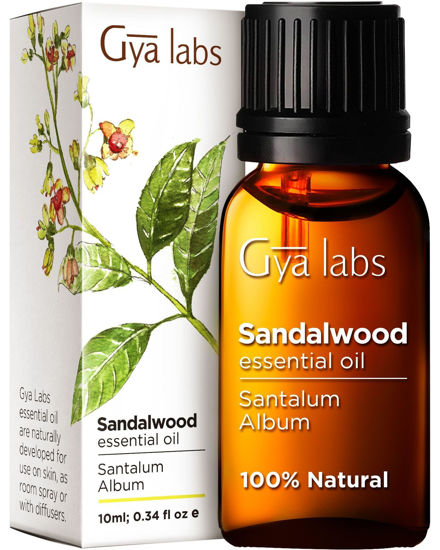GetUSCart- Gya Labs Sandalwood Essential Oils for Diffuser - 100% Natural  Sandalwood Oil - Sandalwood Essential Oil for Hair, Skin, Massage, &  Perfume (0.34 fl oz)