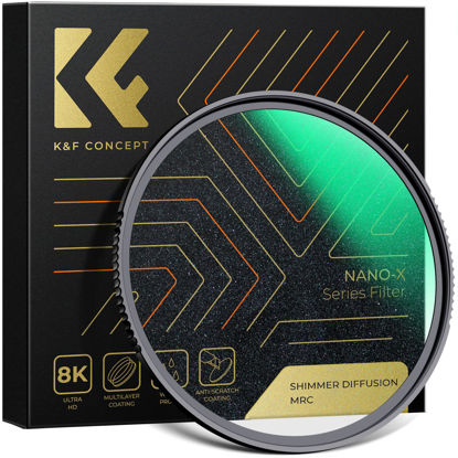 Picture of K&F Concept 82mm Shimmer Diffusion 1 Filter Optical Glass Glimmer Effect Filter for Camera Lens Nano-X Series
