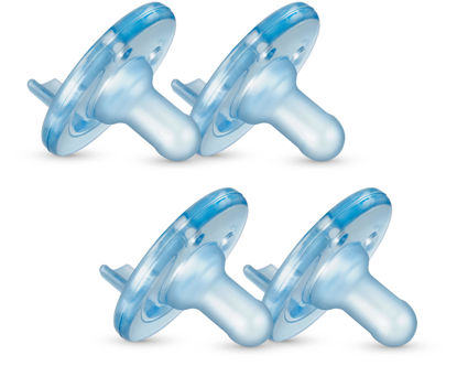 Picture of Philips AVENT Soothie Pacifier, Blue, 0-3 Months, 4 Pack, SCF190/43