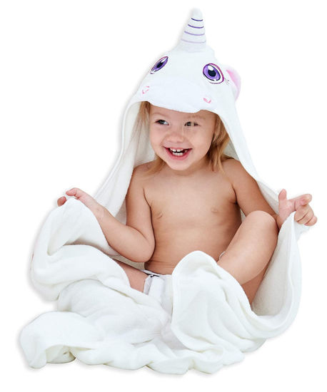 Unicorn baby online bath towel