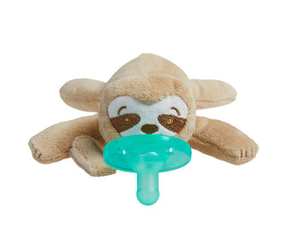 Picture of Philips AVENT Soothie Snuggle Pacifier Holder with Detachable Pacifier, Sloth, 0m+, SCF347/07