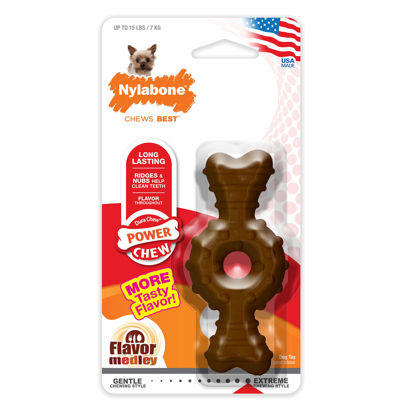 Picture of Nylabone Power Chew Ring Bone Chew Toy for Dogs X-Small - Up to 15 lbs.