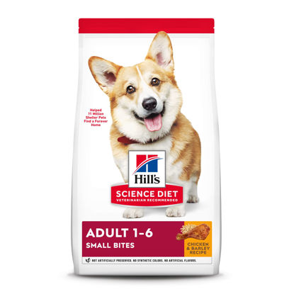 Picture of Hill's Science Diet Dry Dog Food, Adult, Small Bites, Chicken & Barley Recipe, 5 lb. Bag