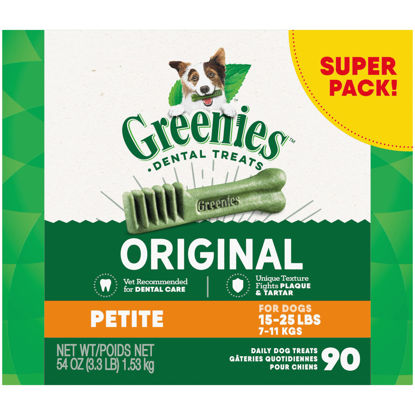 Picture of GREENIES Original Petite Natural Dental Care Dog Treats, 54 oz. Pack (90 Treats)