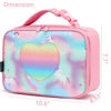 Picture of FlowFly Kids Lunch box Insulated Soft Bag Mini Cooler Back to School Thermal Meal Tote Kit for Girls, Boys, Glitter-Unicorn