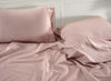 Picture of LANE LINEN 100% Organic Cotton Twin XL Sheets Set 3-Piece Pure Percale Bedsheets Soft Bedding Breathable Fits Mattress Upto 15" Deep - Sepia Rose
