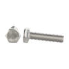 Picture of 1/4-20 x 3/8" (3/8" to 4" Available) Hex Head Screw Bolt, Fully Threaded, Stainless Steel 18-8, Plain Finish, Quantity 50
