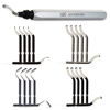 Picture of AFA Tooling - Deburring Tool with 20 Extra High Speed Steel Blades - Works on Metal, Resin, PVC Pipes, Copper, Plastic and 3D Printed Edges - Plumbing & 3D Printing Burr Removal Reamer Tool