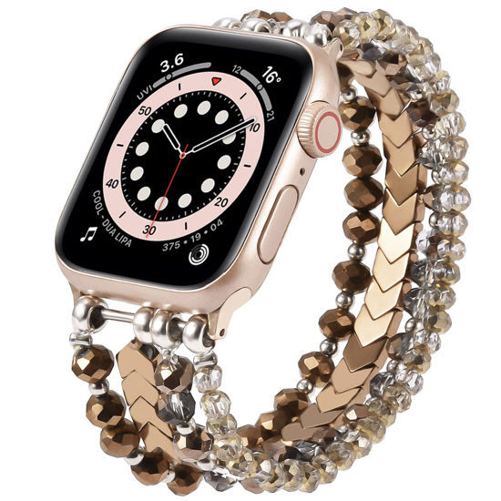  MOFREE Beaded Bracelet Compatible for Apple Watch Band