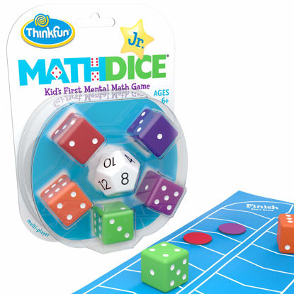 Picture of Think Fun Math Dice Junior Game for Boys and Girls Age 6 and Up - Teachers Favorite and Toy of the Year Nominee