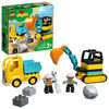 Picture of LEGO DUPLO Town Truck & Tracked Excavator Construction Vehicle 10931 Toy for Toddlers 2-4 Years Old Girls & Boys, Fine Motor Skills Development and Learning Toy