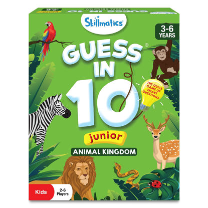 Picture of Skillmatics Card Game - Guess in 10 Junior Animal Kingdom, Quick Game of Smart Questions, Gifts & Fun Learning for Ages 3 to 6