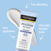 Picture of Neutrogena Ultra Sheer Dry-Touch Water Resistant and Non-Greasy Sunscreen Lotion with Broad Spectrum SPF 45, TSA-Compliant travel Size, 3 Fl Oz, Pack of 2, 6 Fl Oz