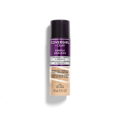 Picture of COVERGIRL+OLAY Simply Ageless 3-in-1 Liquid Foundation, Soft Honey, 1 Fl Oz (Pack of 1)