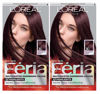 Picture of L'Oreal Paris Feria Multi-Faceted Shimmering Permanent Hair Color, Chocolate Cherry, Pack of 2, Hair Dye