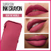 Picture of Maybelline New York Super Stay Ink Crayon Lipstick Makeup, Precision Tip Matte Lip Crayon with Built-in Sharpener, Longwear Up To 8Hrs, Run The World, Magenta Pink, 1 Count