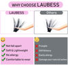 Picture of Cluster Lashes Mixed Length 50D 240 Individual Lashes D Curl Lash Clusters Volume Eyelash Clusters DIY Lash Extension Kit Fluffy Cluster Eyelash Extensions (50D-0.07D, 9-16mm)