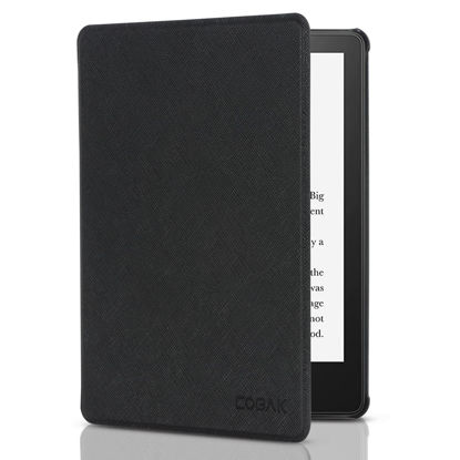 Picture of CoBak Kindle Paperwhite Case - All New PU Leather Smart Cover with Auto Sleep Wake Feature for Kindle Paperwhite 11th Generation 6.8" and Signature Edition 2021 Released, Black