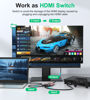 Picture of HDMI Switch 4k@60hz Splitter, GANA Aluminum Bidirectional HDMI Switcher 2 in 1 Out, Manual HDMI Hub Supports HD Compatible with Xbox PS5/4/3 Blu-Ray Player Fire Stick Roku (1 Display at a Time)
