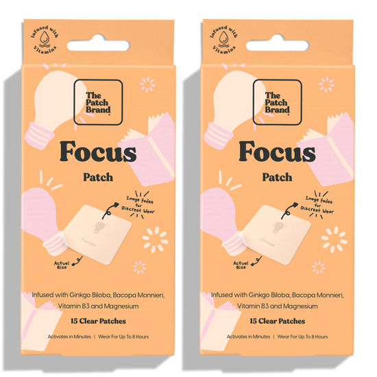  The Patch Brand Focus Patches, Supports Brain Function with B3  and Magnesium