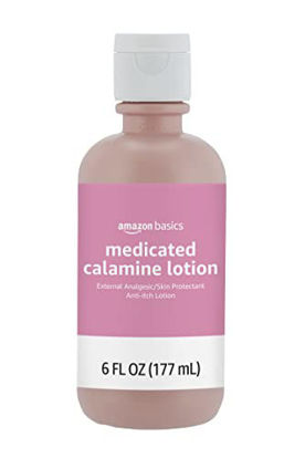 Picture of Amazon Basics Medicated Calamine Anti-Itch Lotion, Analgesic Skin Protectant, 6 Fluid Ounces, 1-Pack (Previously Solimo)