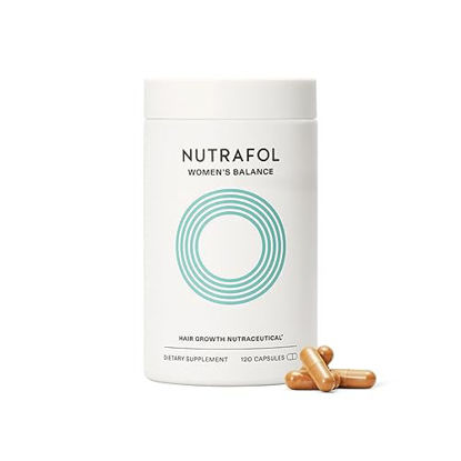 Picture of Nutrafol Women's Balance Hair Growth Supplements, Ages 45 and Up, Clinically Proven Hair Supplement for Visibly Thicker Hair and Scalp Coverage, Dermatologist Recommended - 1 Month Supply