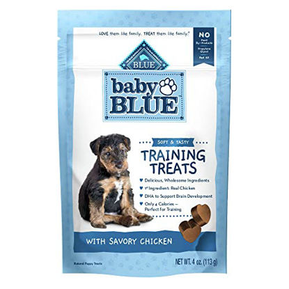 Picture of Blue Buffalo Baby BLUE Training Treats Natural Puppy Soft Dog Treats, Savory Chicken 4-oz Bag