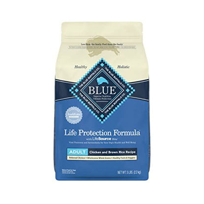 Picture of Blue Buffalo Life Protection Formula Natural Adult Dry Dog Food, Chicken and Brown Rice 5-lb Trial Size Bag