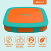Picture of Bentgo® Kids Brights Bento-Style 5-Compartment Lunch Box - Ideal Portion Sizes for Ages 3 to 7 - Leak-Proof, Drop-Proof, Dishwasher Safe, BPA-Free, & Made with Food-Safe Materials (Orange)