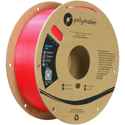 Picture of Polymaker Neon ABS Filament 1.75mm, Neon Magenta ABS 3D Printer Filament 1.75mm Heat Resistant 1kg - UV Reactive ABS 3D Printing Filament 1.75mm, Strong & Durable, Dimensional Accuracy +/- 0.03mm
