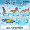 Picture of Aqua Original 4-in-1 Monterey Hammock Pool Float & Water Hammock - Multi-Purpose, Inflatable Pool Floats for Adults - Patented Thick, Non-Stick PVC Material - Light Blue