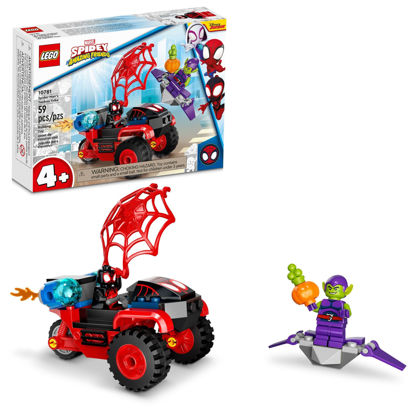 Picture of LEGO Marvel Spider-Man Miles Morales: 10781 Spider-Man’s Techno Trike Set, Spidey and His Amazing Friends Series, Toy for Preschool Kids Age 4 +