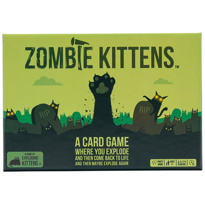 Picture of Zombie Kittens Card Game by Exploding Kittens - Fun Family Card Games for Adults Teens & Kids for Night Entertainment, 2-5 Players