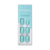Picture of KISS imPRESS Color Press-On Nails, Gel Nail Kit, PureFit Technology, Short Length, “Mint To Be”, Polish-Free Solid Color Manicure, Includes Prep Pad, Mini Nail File, Cuticle Stick, and 30 Fake Nails