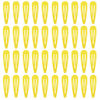 Picture of 40 Counts Yellow Color Metal Snap Hair Clips 2 Inch Barrettes for Women Accessories