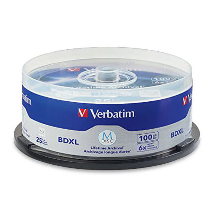 Picture of Verbatim M DISC BDXL 100GB 6X with Branded Surface - 25pk Spindle