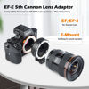 Picture of EF-E 5th Lens Adapter, VILTROX Auto-Focus EF to E5 Mount Lens Adapter Ring Lens Converter Control Ring Compatible with Canon EF/EF-S Lens to Sony E Mount Camera A7/A7R/A7S/A7M/A6500/A6400/A6000