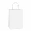 Picture of BagDream Kraft Paper Bags 100Pcs 5.25x3.75x8 Inches Small Paper Gift Bags with Handles Bulk, Paper Shopping Bags, Kraft Bags, Party Bags, Gift Bags (White)
