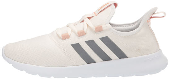 Picture of adidas Women's Cloudfoam Pure 2.0 Running Shoe, Chalk White/Iron Metallic/Halo Blush, 5