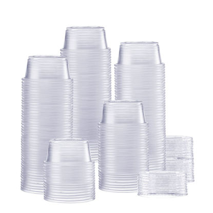 130 Sets - 2 Oz ] Jello Shot Cups, Small Plastic Containers with Lids,  Airtight and Stackable Portion Cups, Salad Dressing Container, Dipping Sauce  Cups, Condiment Cups for Lunch, Party to Go, Trips 