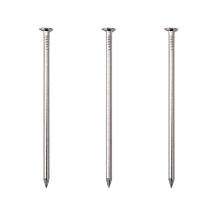Picture of 25pcs Hardware Nails, 4 Inches Nickel Plated Hanging Nails, Wall Nails for Hanging, Wood Nails, Long Nails (4 In)
