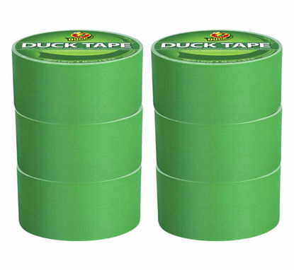 Picture of Duck Brand 1304968_C Green Color Duct Tape, 6-Roll, 6 Rolls