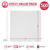 Picture of Stock Your Home 12 x 12 Grease Proof Deli Wrapper (500 Pack) - Pre Cut Natural Wax Paper Sheets - Recyclable Food Basket Liners - White Deli Papers For Sandwiches, Lining Wire Food Baskets, Food Trays