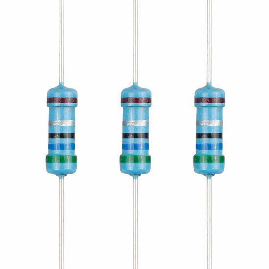 Picture of EDGELEC 100pcs 5.6 ohm Resistor 1/2w (0.5Watt) ±1% Tolerance Metal Film Fixed Resistor, Multiple Values of Resistance Optional
