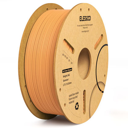 Picture of ELEGOO PLA+ Filament 1.75mm Tangerine 1KG, PLA Plus Tougher and Stronger 3D Printer Filament Pro Dimensional Accuracy +/- 0.02mm, 1kg Spool(2.2lbs) Fits for Most FDM 3D Printers