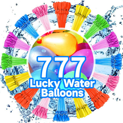 Picture of Water Balloons Instant Balloons Easy Quick Fill Balloons Splash Fun for Kids Girls Boys Balloons Set Party Games Quick Fill 777 Balloons for Outdoor Summer Funs a47ryO