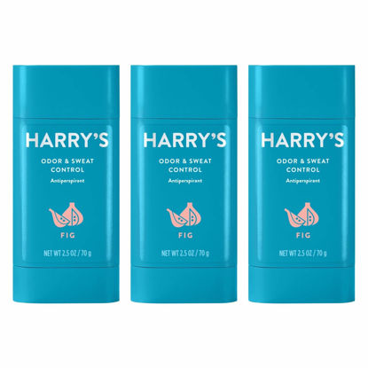 Picture of Harry's Deodorant & Antiperspirant - Odor & Sweat Control Antiperspirant for Men - Fig, 3 Count (Pack of 1)
